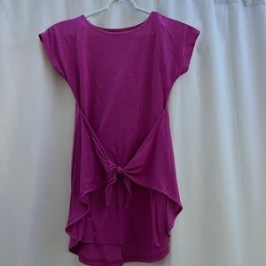 C&C kids pink front tie casual dress